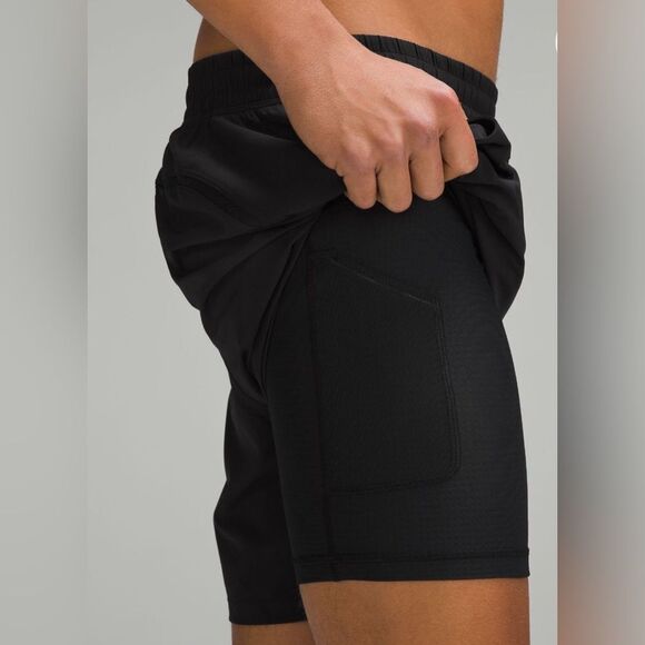 Lululemon men’s gray pace breaker lined short 9” - Picture 6 of 7